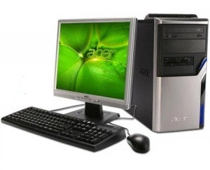 Компьютер в сборе, Intel Core i7 4770, 8 потоков, RAM отсутствует, HDD отсутствует, монитор 17" Б/У