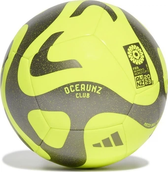 М'яч футбольний Adidas BALL Oceauz Club Ball HZ6932 розмір 3, жовто-чорний