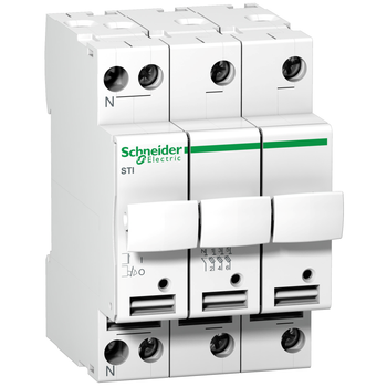 Разъединитель предохранителя 3P+N 20A 400В 8,5x31,5мм [A9N15657] STI Schneider Electric