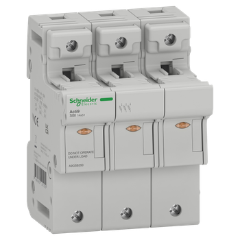 Разъединитель предохранителя 3P 50A 690В 14x51мм [A9GSB350] SBI Schneider Electric