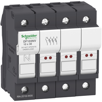 Держатель предохранителя 3P+N 32A 690В 10x38мм [DF103NV] Schneider Electric