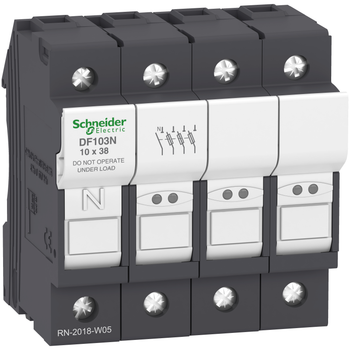 Держатель предохранителя 3P+N 32A 690В 10x38мм [DF103N] Schneider Electric
