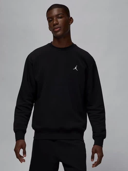 Свитшот на флисе мужской Nike M J Brk Flc Crew FV7293-010 2XL Черный (0197597003047)