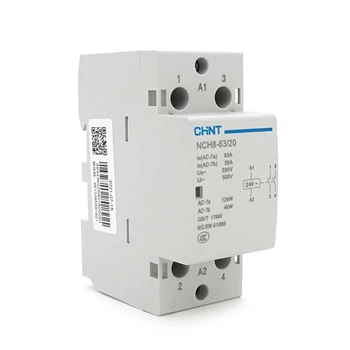 Контактор CHINT NCH8-63/20 AC24V 63A 12kW 2NO DIN