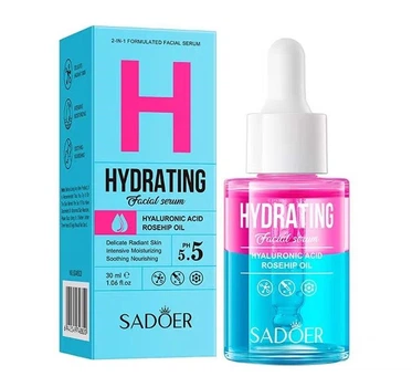 Двухфазная увлажняющая сыворотка для лица Sadoer Facial Serum PH 5.5 30 мл (6942349748820)