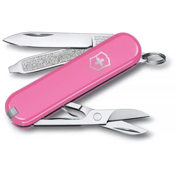 Складаний ніж Victorinox Classic SD Cherry Blossom для жінок і чоловіків із 7 функціями рожевий