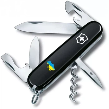 Складаний ніж Victorinox Spartan для активного відпочинку та туризму з 12 функціями синьо-жовтий