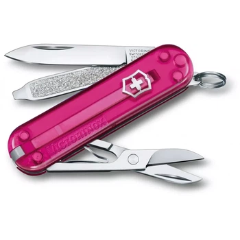 Складаний ніж Victorinox Classic 58 мм багатофункціональний аксесуар для повсякденного використання рожевий