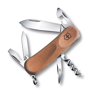 Швейцарський ніж Victorinox EvoWood 10 для активного відпочинку та повсякденного використання 11 функцій світлий