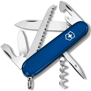 Складаний ніж Victorinox Camper синьо-жовтий для активного відпочинку та подорожей багатофункціональний компактний