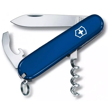 Складаний ніж Victorinox Waiter 9 функцій синій для туристів і домашніх майстрів зручний і практичний