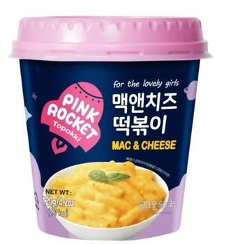 Токпоккі Pink Rocket Topokki Danie Mac & Cheese з сирним соусом 120г