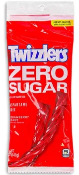 Жевательные конфеты Twizzlers Zero Sugar Strawberry Twists 141г