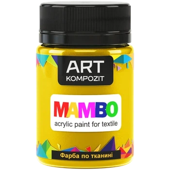 Краска по ткани "ART Kompozit" MAMBО (4 желтая основная) 50мл.
