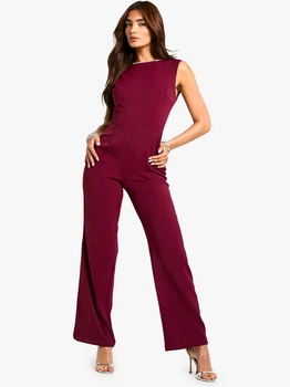 Комбинезон женский Boohoo hzz14497 40 Бордовый (KAY2000001650271)