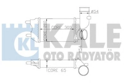 Інтеркулер Citroen Jumper/Peugeot Boxer/Fiat Ducato (02-) (343500) KALE OTO RADYATOR KALE (343500)
