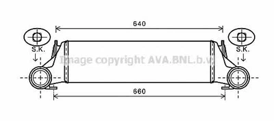 AVA BMW Інтеркулер X5 E53 3.0d 03- Ava (BW4421)