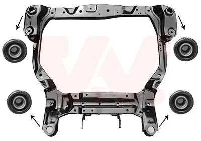 Підрамник передній HYUNDAI ACCENT/ KIA RIO 05>06/11 (вир-во Van Wezel) Van Wezel (8226690)