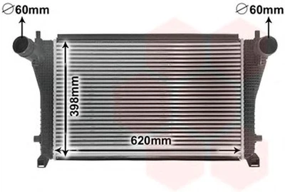 Радіатор інтеркулера VAN WEZEL 58014702 Van Wezel (58014702)