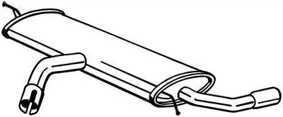 Глушитель, алюм. сталь, передняя часть VW GOLF 12-17 (233645) BOSAL Bosal (233645)