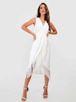 Платье женское Boohoo GZZ57165_мол_01 36 Молочное (KAY2000001572924)