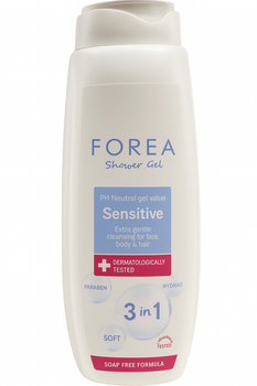 Гель для душа 3в1 - Forea - Sensitive - 750 мл