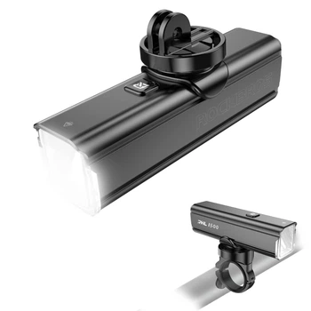 Мощная Заряжаемая Велофара ROCKBROS RHL 1500 LUM 5000 mAh на Велосипед на Руль (RHL1500)
