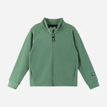 Подростковая теплая флисовая толстовка для мальчика Reima Tarpeen 5200372A-8680 140 см Зеленая (6438557206752)