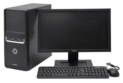 Компьютер в сборе, Intel Core i7 2600, 8 потоков, RAM 8 ГБ, HDD 500 ГБ, видео 4 ГБ, монитор 24" Б/У
