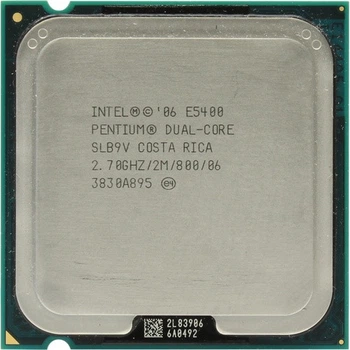Процессор, Intel Pentium E5400, s775, 2 ядра, 2.7 гГц Б/У