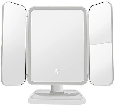 Смарт зеркало для макияжа LoadUP (LED, USB, складное, тройное)