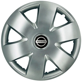 Автомобільні модельні ковпаки R15 Nissan 308 4шт, SJS, сріблясті