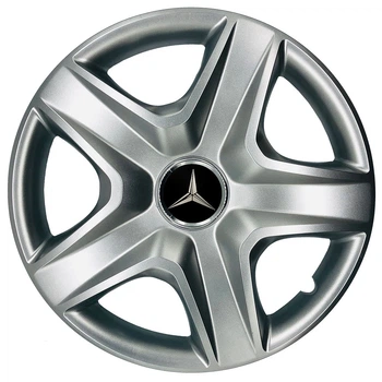 Автомобільні модельні ковпаки R16 Mercedes-Benz 418 4шт, SJS, сріблясті