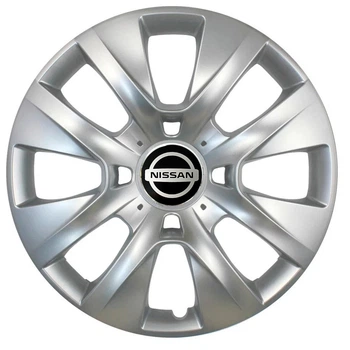 Автомобільні модельні ковпаки R14 Nissan 225 4шт, SJS, сріблясті
