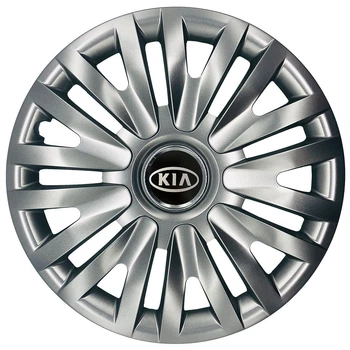 Автомобильные модельные колпаки R13 Kia 103 4шт, SJS, серебристые