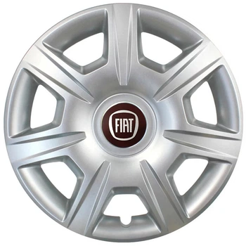 Автомобильные колпаки на колеса FIAT RED R15 №327 SJS серебристые комплект 4шт TR0055012