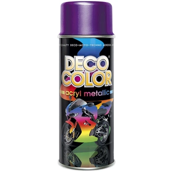 Металік фарба аерозольна DecoColor фіолетовий 400мл