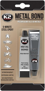 Двокомпонентний клей для металу K2 Metal Bond 56 г (5906534009609)