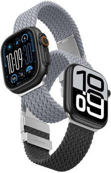 Pasek AMAZINGTHING Blend Band do Apple Watch 45 / 46 / 49 mm 2 szt. Black-Gray (4896238001287)