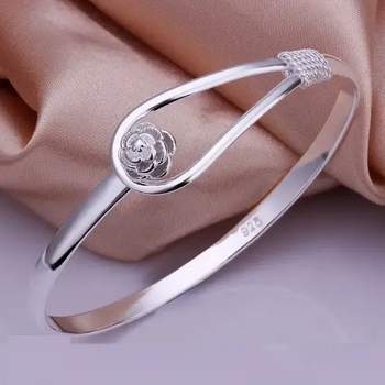 Женский браслет Rose цветок розы с цветком стерл. ср. тиффани tiffany