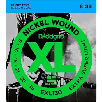 D'Addario EXL130 Nickel XL Extra Super Light (8-38)