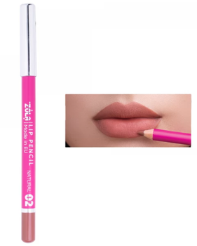 Олівець для губ ZOLA Lip Pencil 02 Natural бежевий нюд