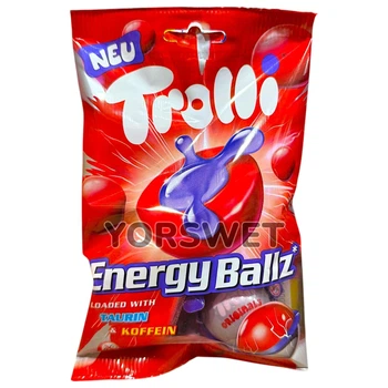 Жувальні цукерки Trolli Energy Ballz з таурином та кофеїном 75 г (0131)