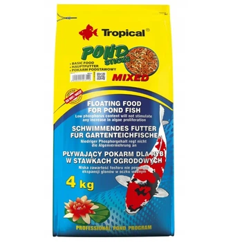 Корм для рыб Tropical Pond Sticks Mixed 40311 для прудовых рыб в палочках 4 кг 50 л