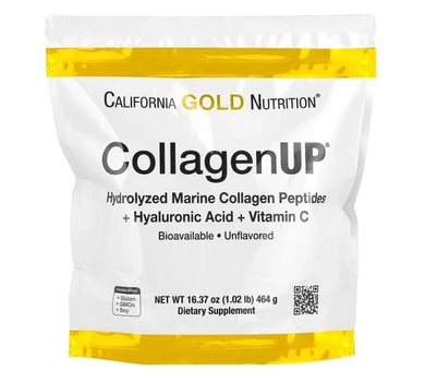 Морський колаген з гіалуроновою кислотою та вітаміном C CollagenUP California Gold Nutrition 464 г