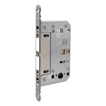 Врезной магнитный замок WC AGB Touch & Close, 18/196 мм, цвет магнита – белый (B06502.50.FM)