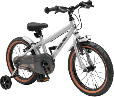 Детский велосипед Miqilong ST 16" серебристый (RBB-ST16-SILVER)