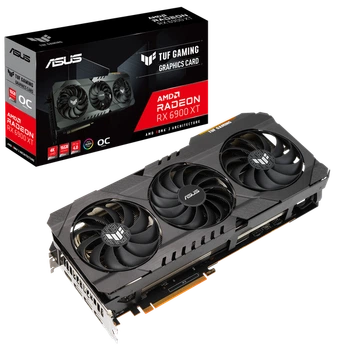 Відеокарта Asus PCI-Ex Radeon RX 6900 XT TUF Gaming OC 16GB GDDR6 (256bit) (2340/16000) (HDMI, 3 x DisplayPort) (TUF-RX6900XT-O16G-GAMING) Б/В