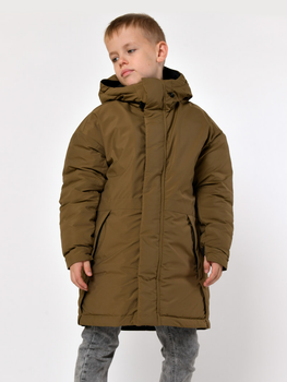 Підліткове зимове пальто для хлопчика X-Woyz DT-8352-1 140 см Хакі (2000002508564)