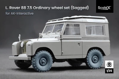 Набір коліс (з деформацією) для Land Rover 88 7.5 від AK-Interactive ScaleX WM 35021S